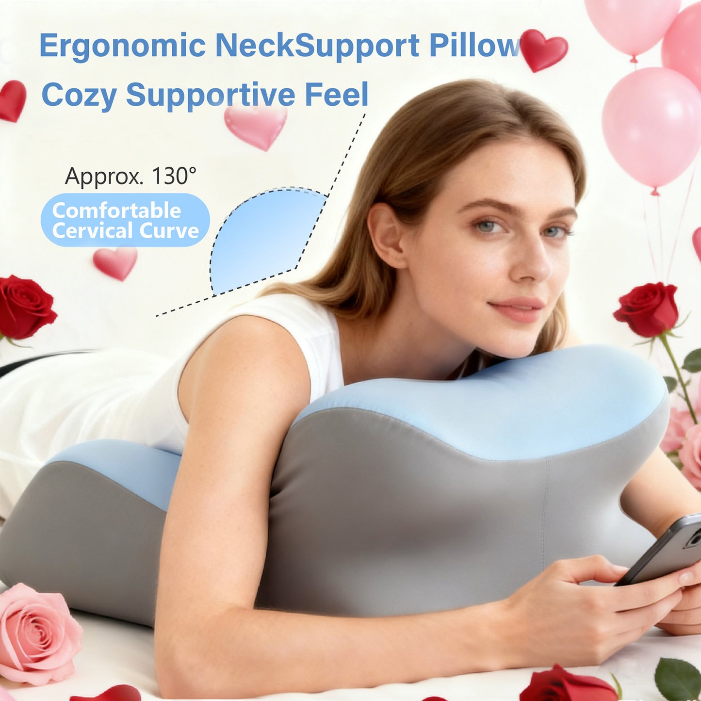 Ergonomic Memory Sponge Support Pillow – The Perfect Pillow for Intimate Moments