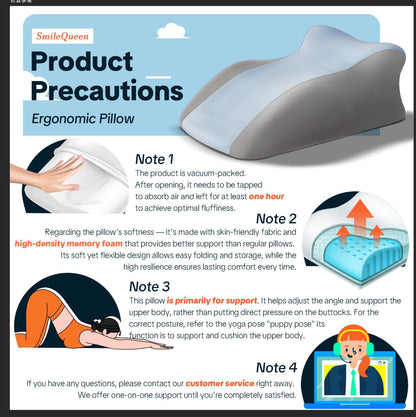 Ergonomic Memory Sponge Support Pillow – The Perfect Pillow for Intimate Moments
