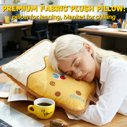 2-in-1 Coral Fleece Blanket Pillow - Soft & Skin-Friendly, Travel Portable, Multi-Use as Pillow/Blanket/Back Cushion,Easy to Clean & Dryable